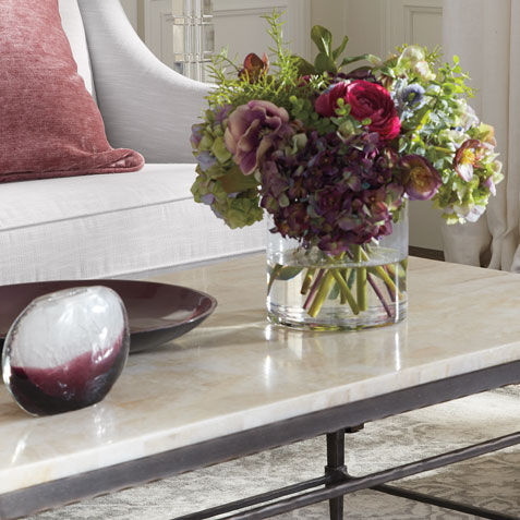 Hydrangea, Hellebore & Poppy Mix in Vase Product Tile Hover Image 442248