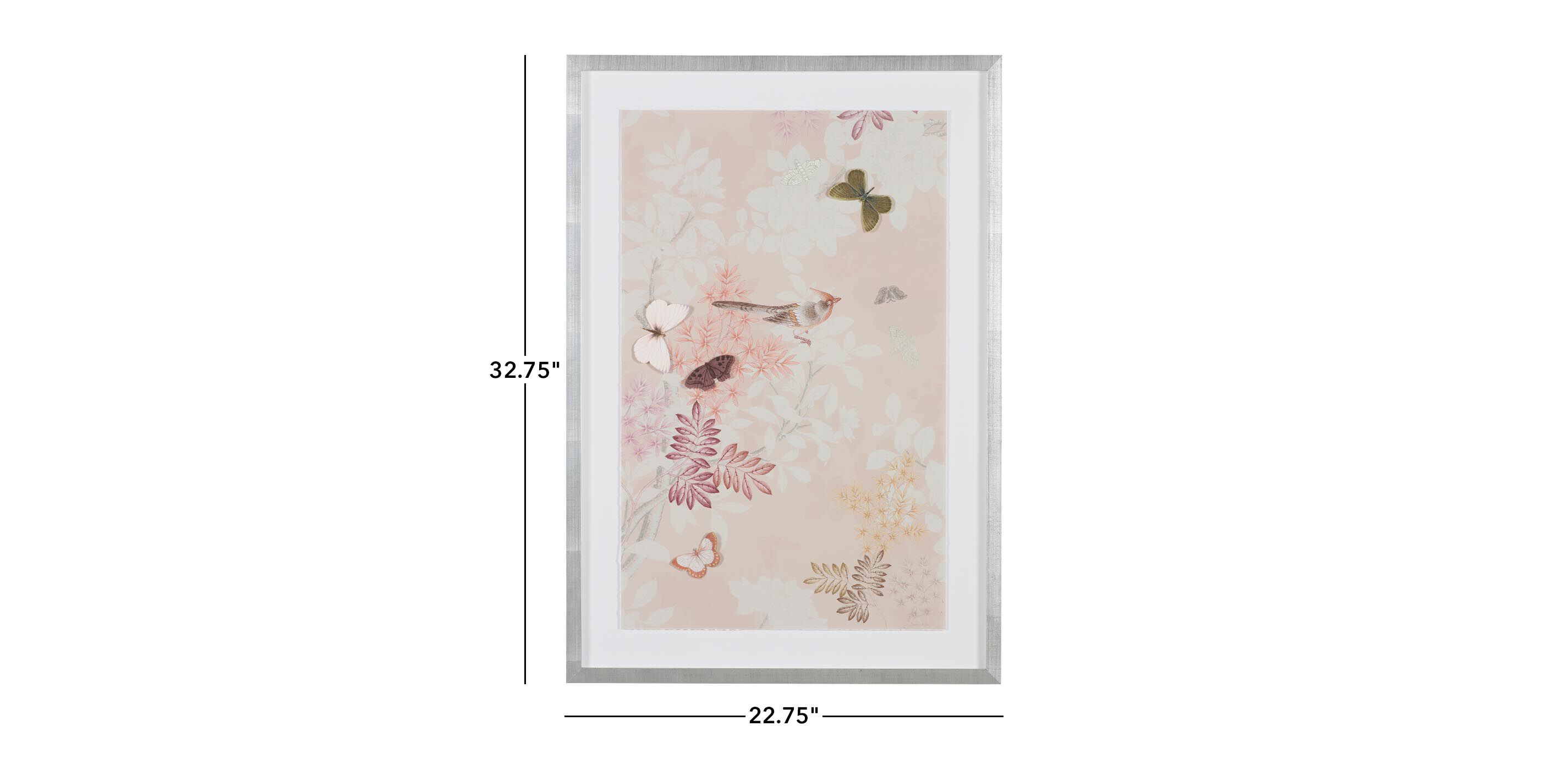 Triptych Pale Pink Chinoiserie_2