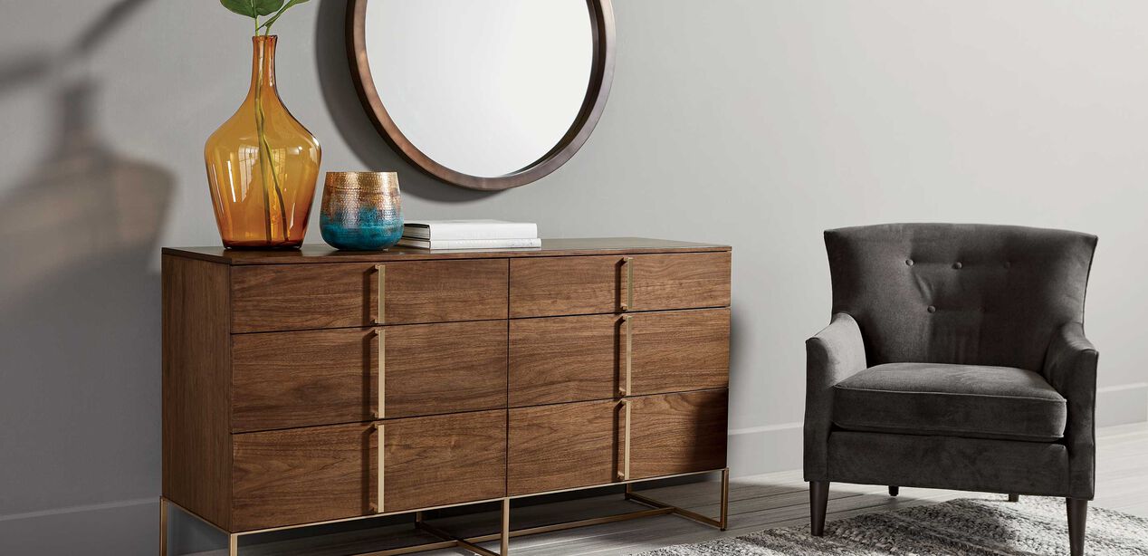 Montclaire Large Wood DoubleSided Dresser Ethan Allen Dressers