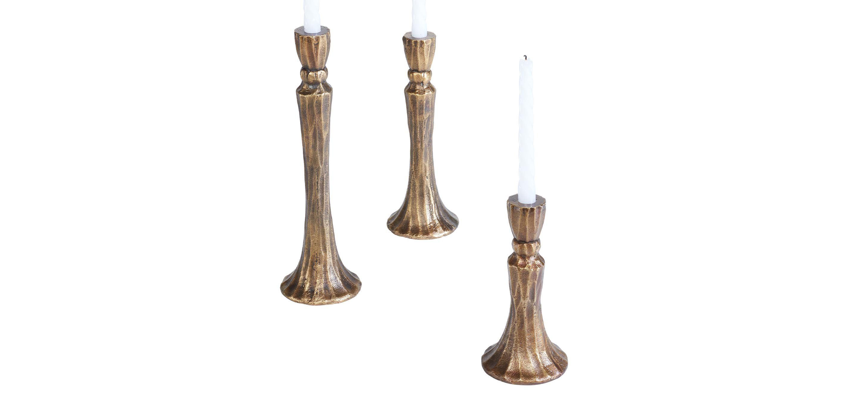 Caspius Antique Brass Candlestick_2