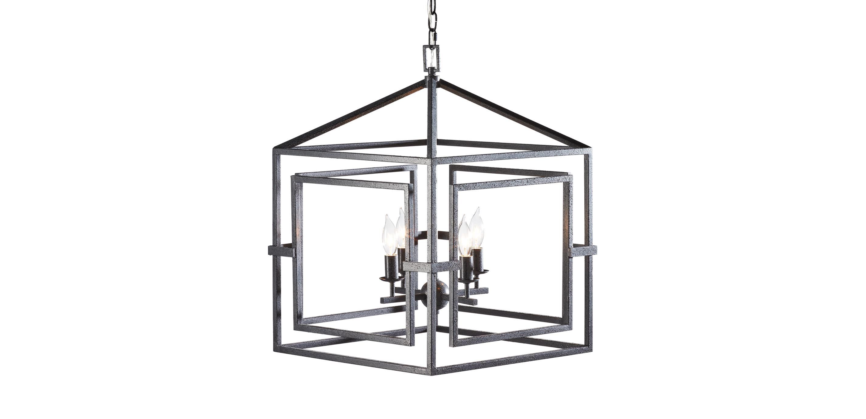 Killian Black Lantern Pendant Light_3