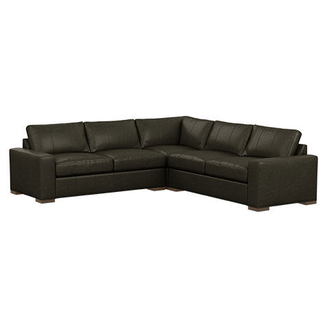 Conway Three-Piece Leather Sectional image