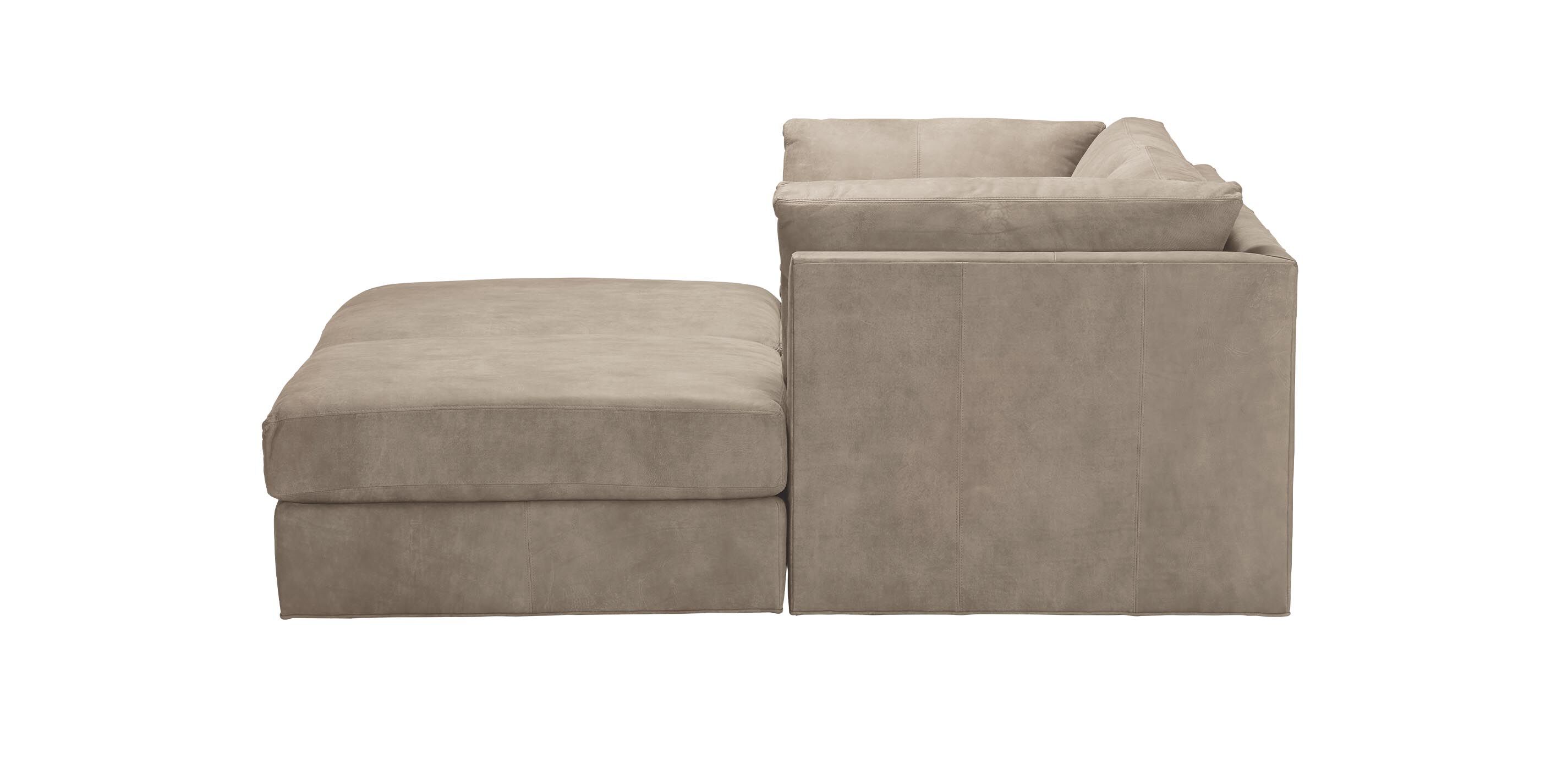 Daydreamer Leather Four-Piece Modular Chaise Sectional_6