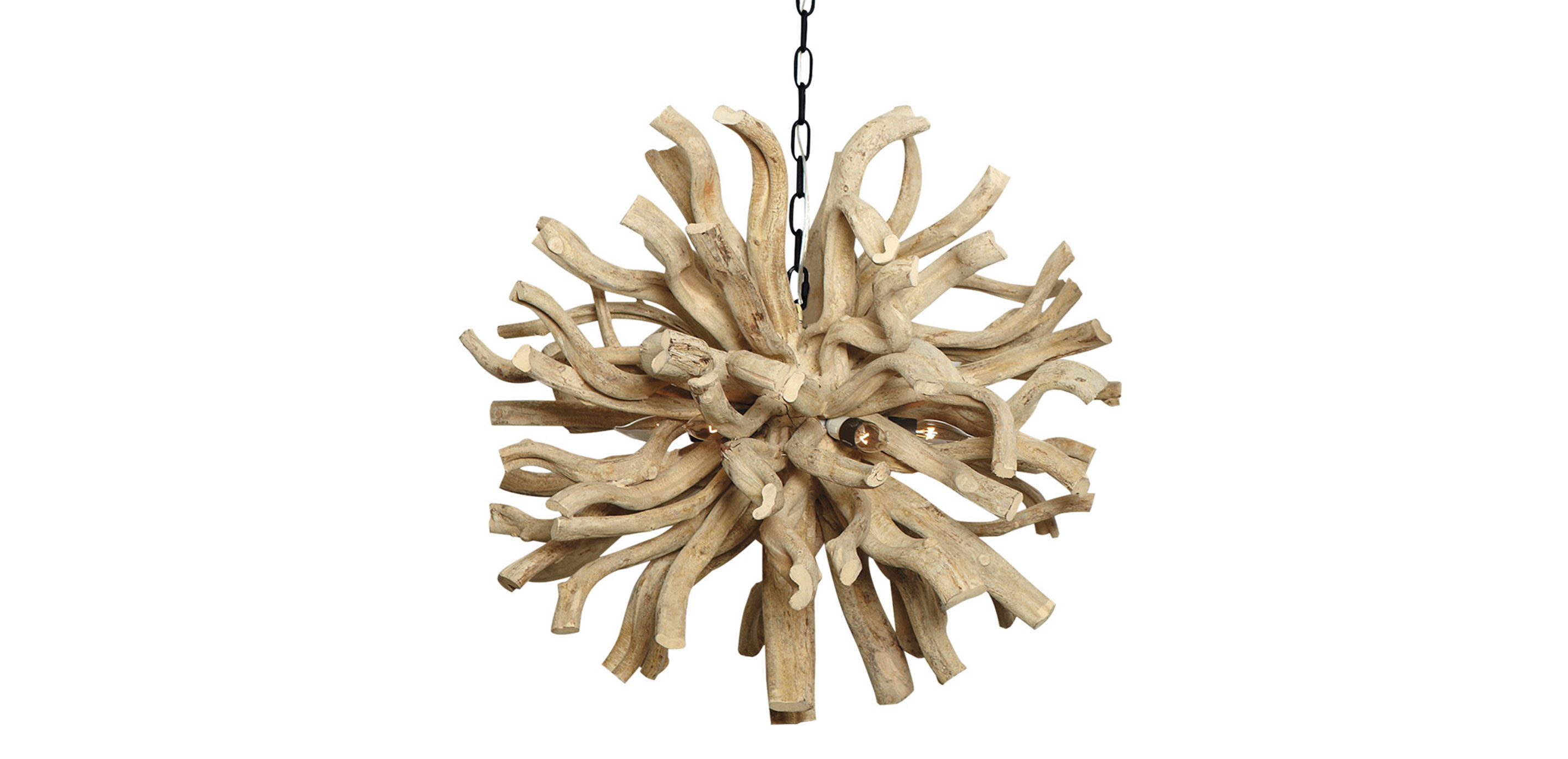 Large Minetto Wood Chandelier