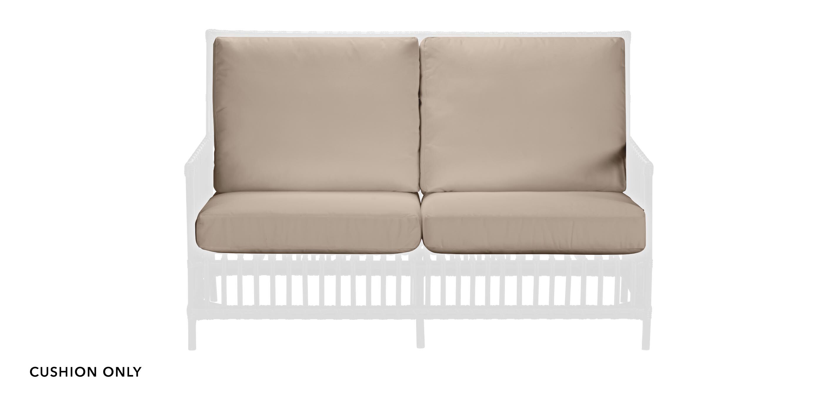 Vero Dunes Outdoor Loveseat Replacement Cushion Set