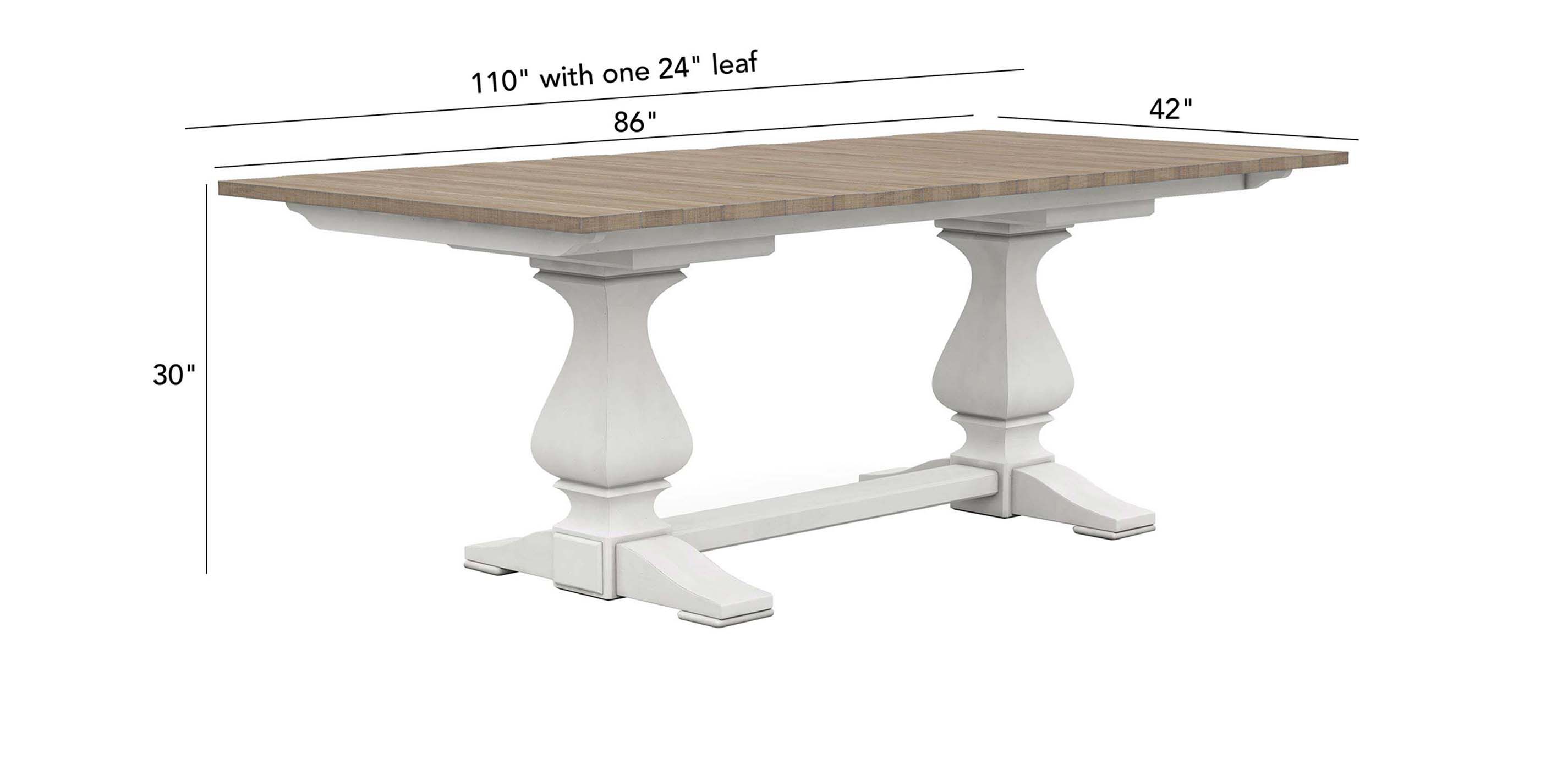 Cameron Extension Rustic Dining Table_1