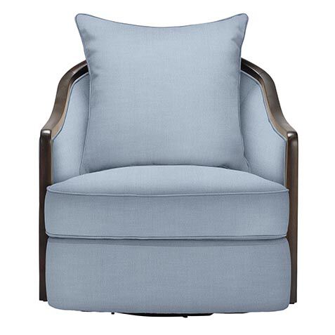 Maeva Wood Frame Swivel Chair image 201058