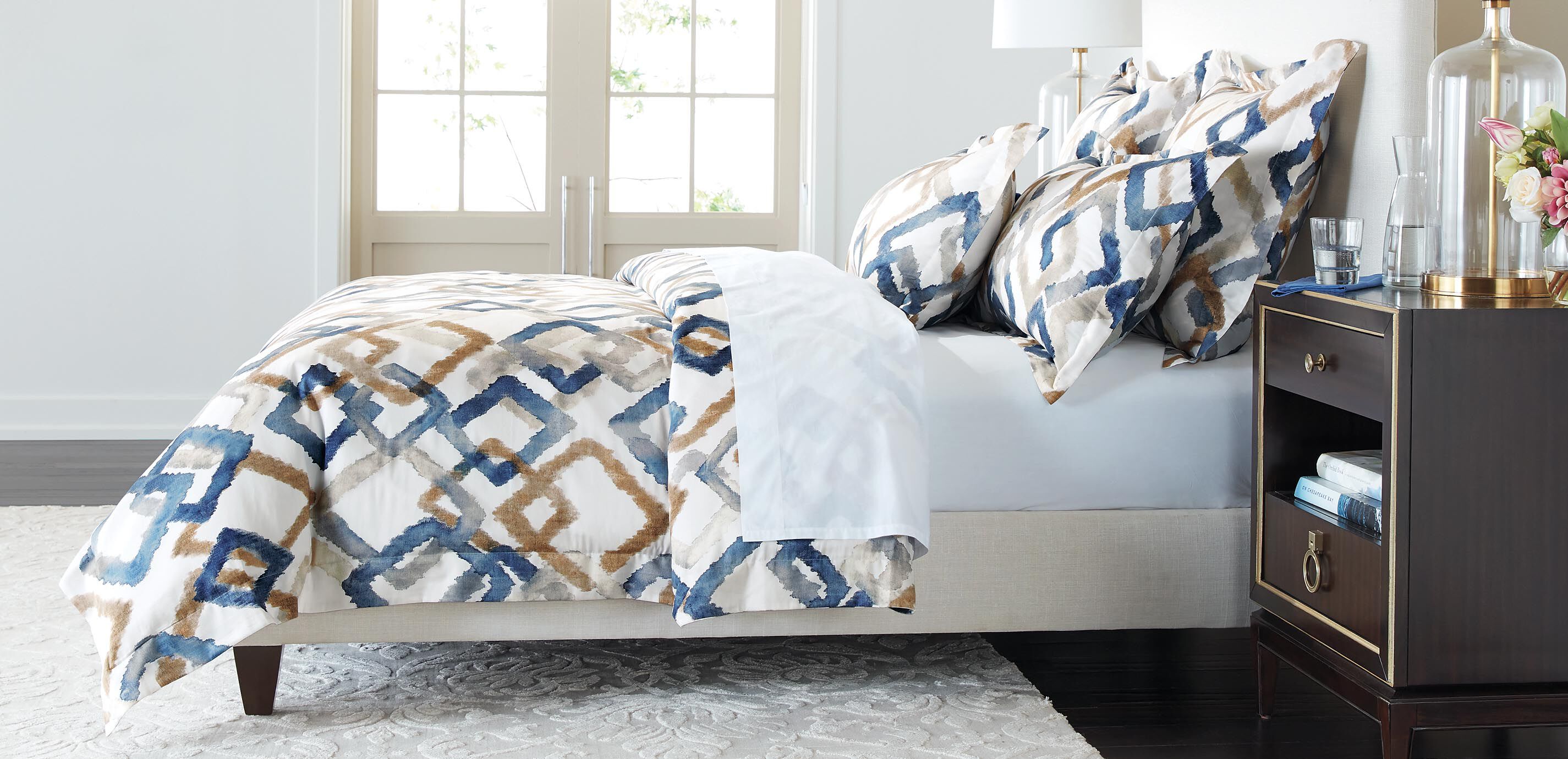 Geo Multi Duvet Cover and Shams Set_1