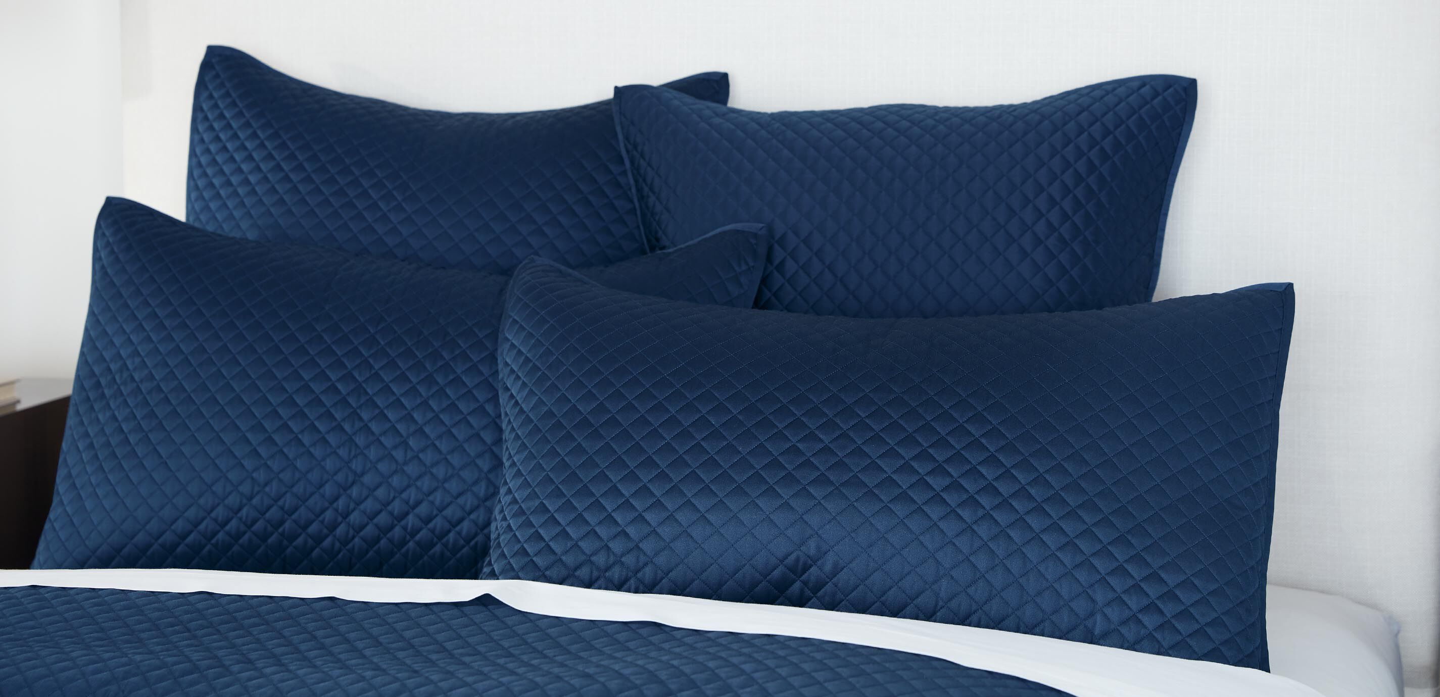 Salena Quilted Coverlet and Shams Set, Navy_2