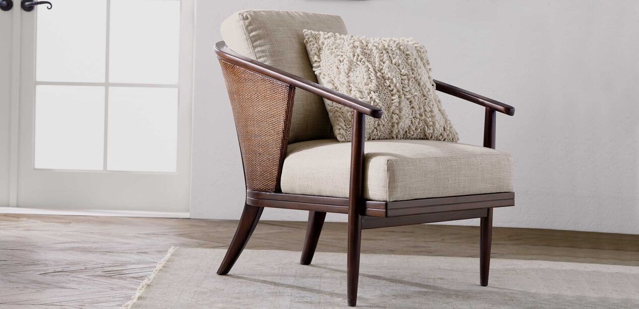 Lela Rattan Lounge Chair Ethan Allen Modern Barrel Chair Ethan Allen