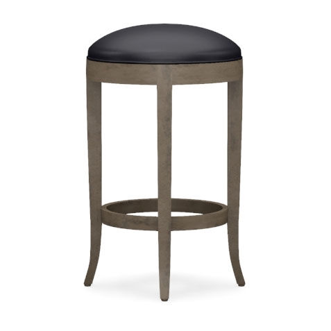 Asher Leather Swivel Counter Stool image