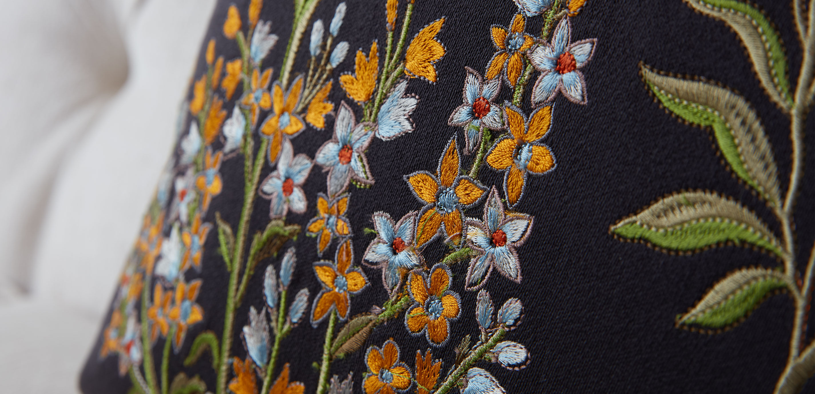 Embroidered Crane Pillow_3