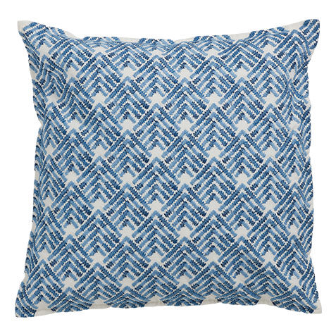 Embroidered Chevron Pillow image