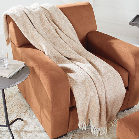 Mixed Boucl&eacute; Alpaca Throw Product Tile Hover Image 031675MST