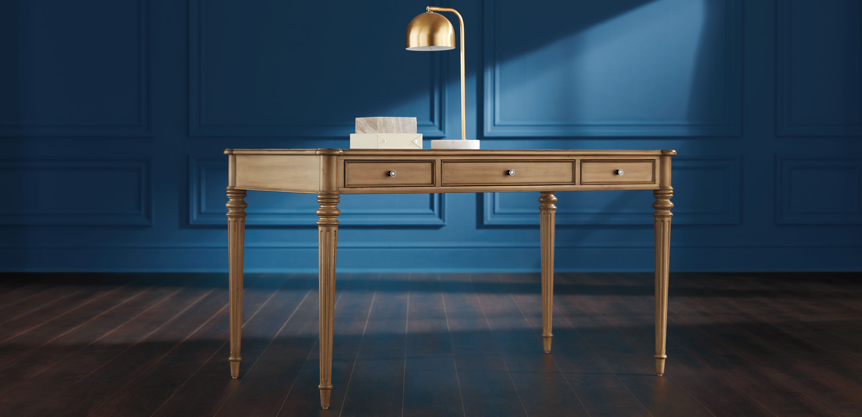 Custom Turret-Corner Home Office Desk_3