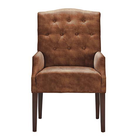 Cassian Leather Dining Armchair image