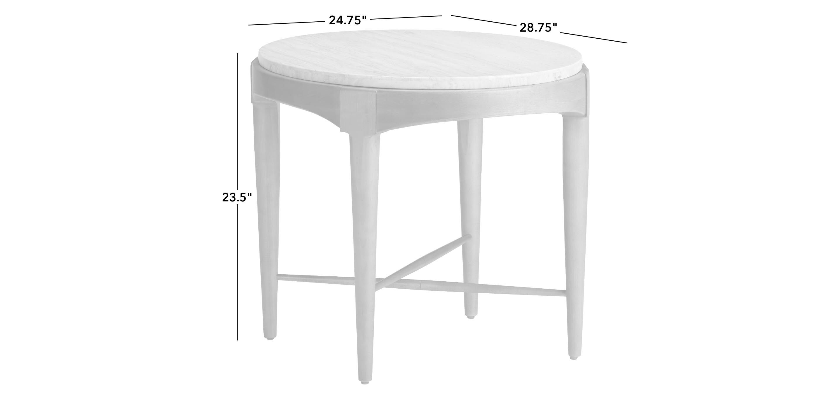 Draper Oval Travertine End Table_2