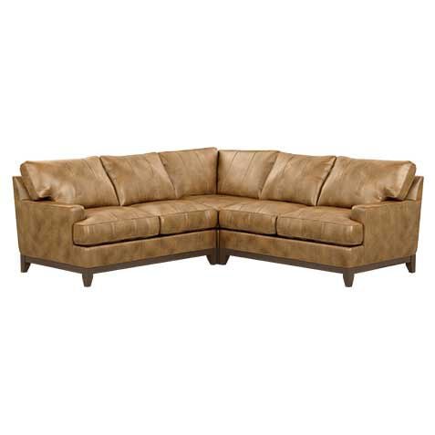 Arcata Three-Piece Leather Sectional image