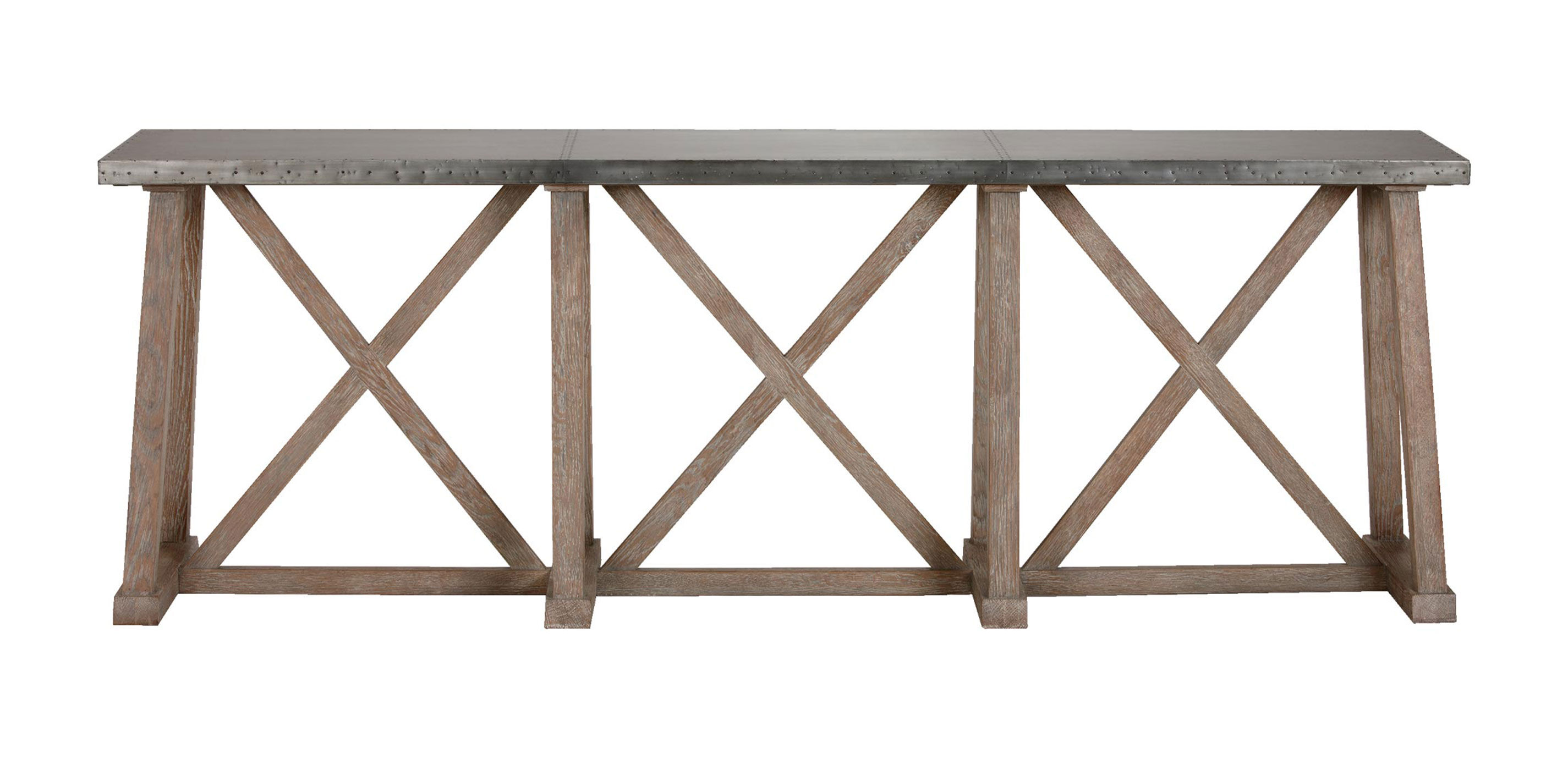 Bruckner Metal-Top Console Table