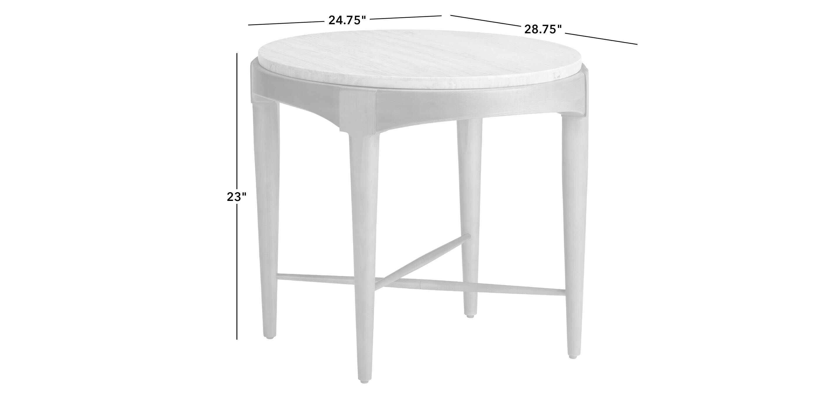 Draper Oval Travertine End Table_2