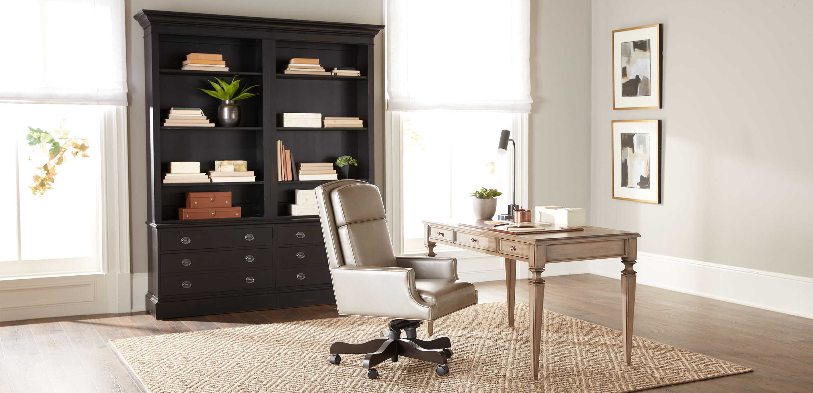 Custom Square-Corner Home Office Desk_4