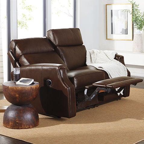 Conover Scoop-Arm Wall-Reclining Modular Leather Sofa Product Tile Hover Image conoverlthSA