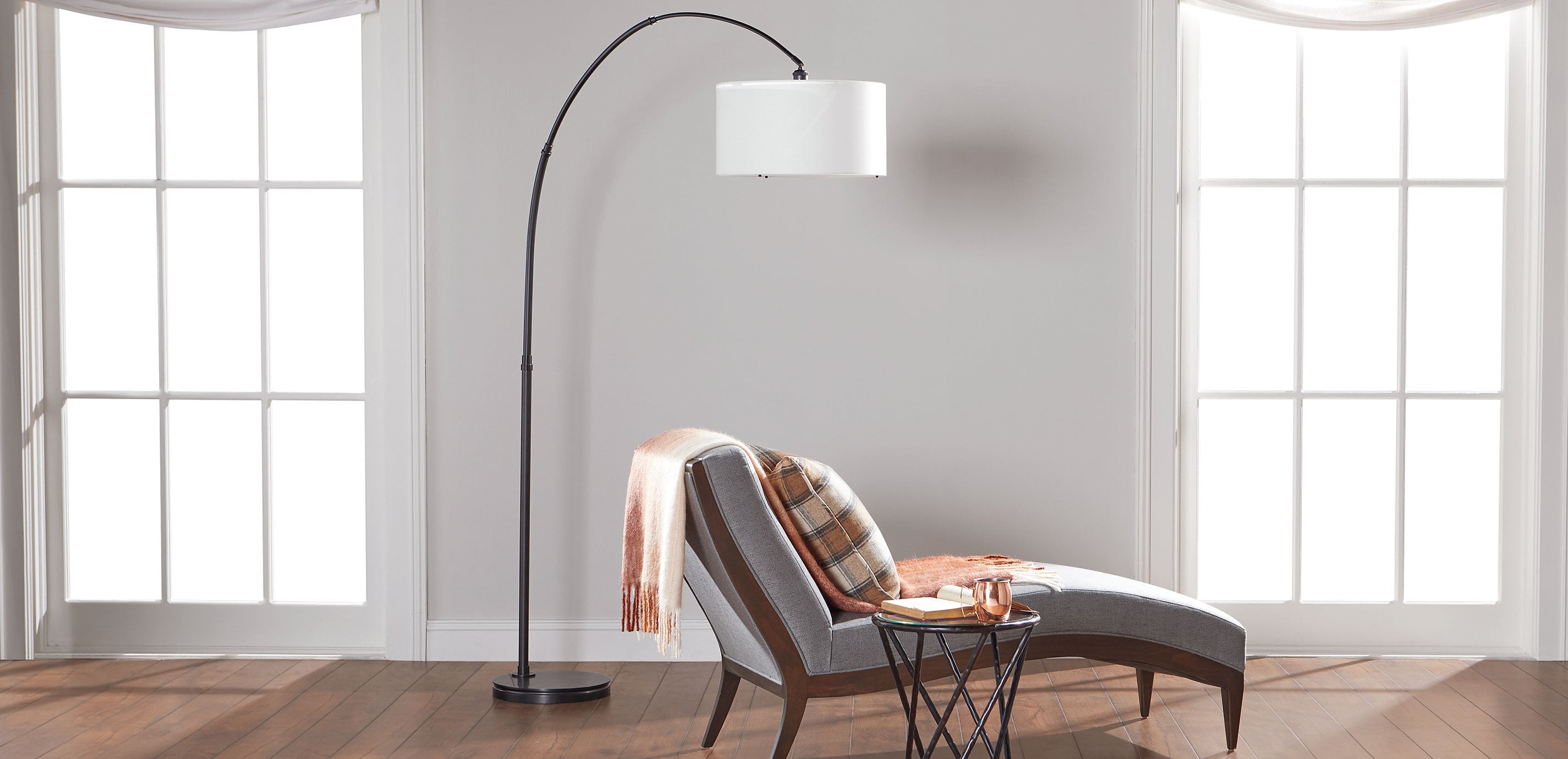 Sloane Midcentury Arc Floor Lamp 