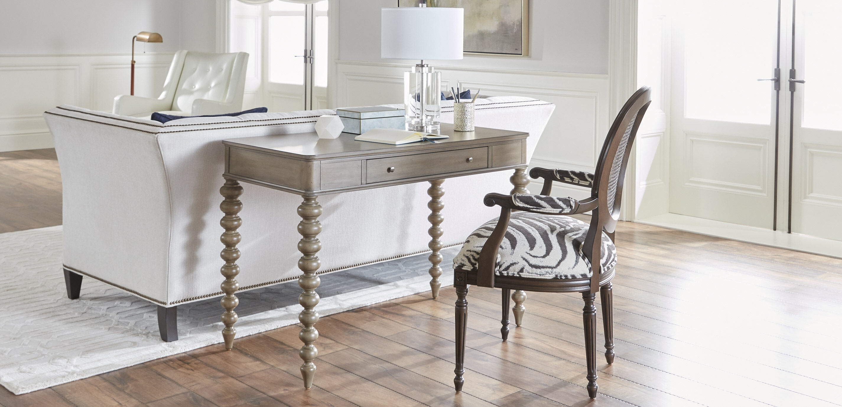 Zaria Large Reverse-Painted Blue Mirror Box_11