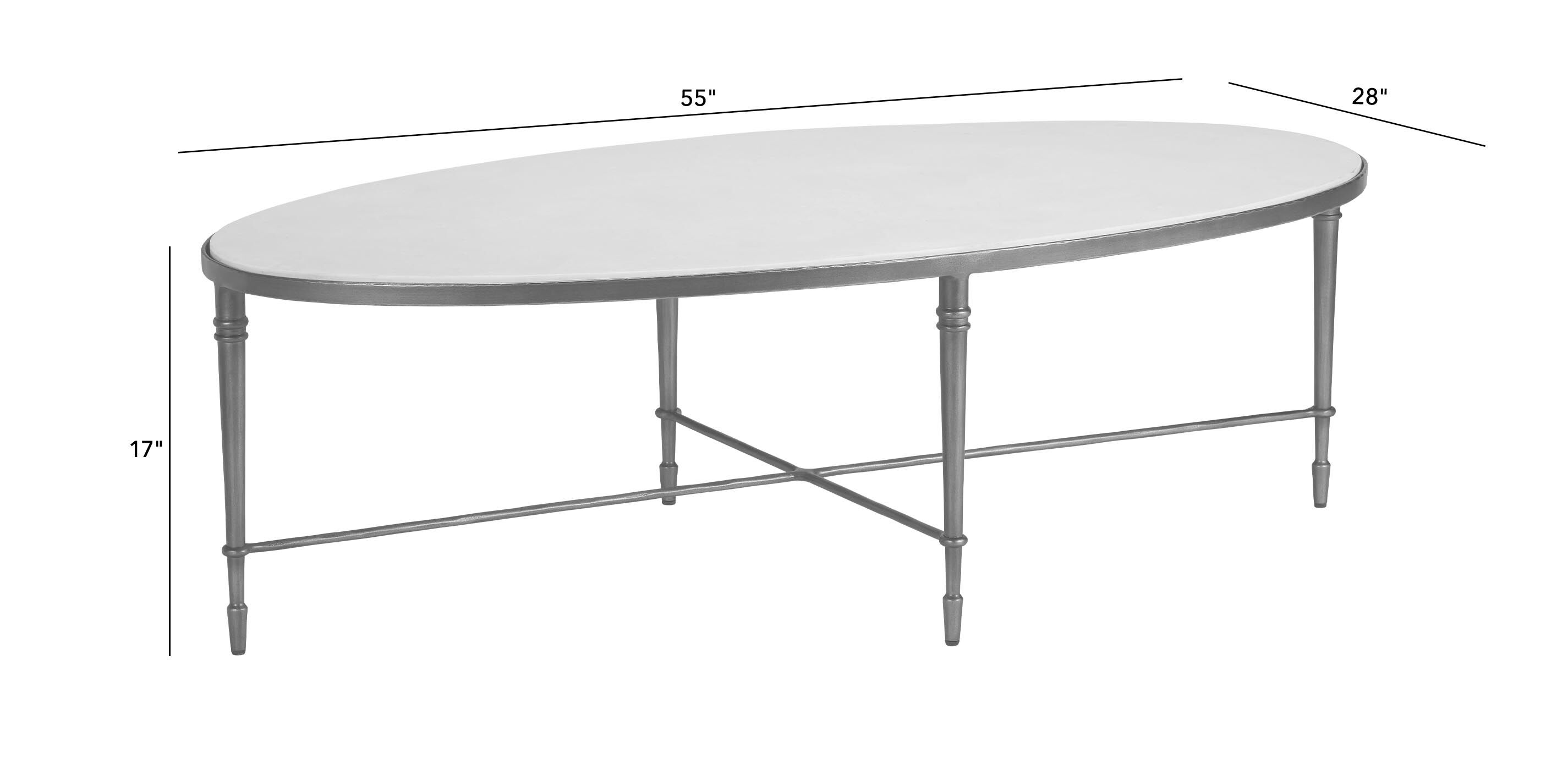 Valeria Stone-Top Oval Coffee Table_2