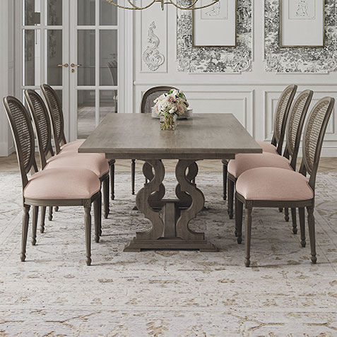 Aelin Rectangular Extension Dining Table Product Tile Hover Image C56544