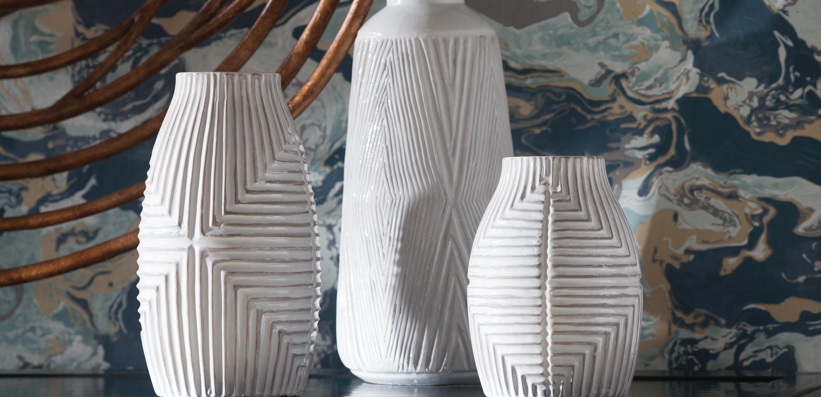Aztec White Vase_1
