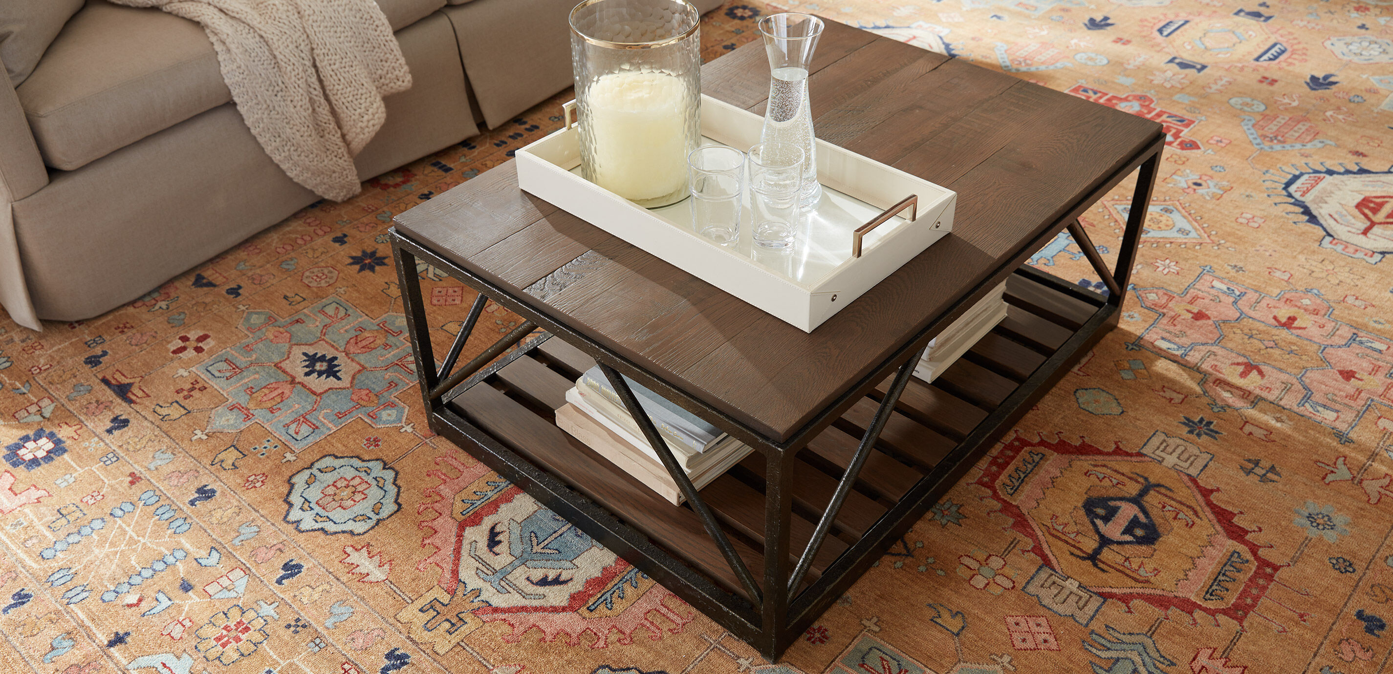 Beam Metal Base Coffee Table_2