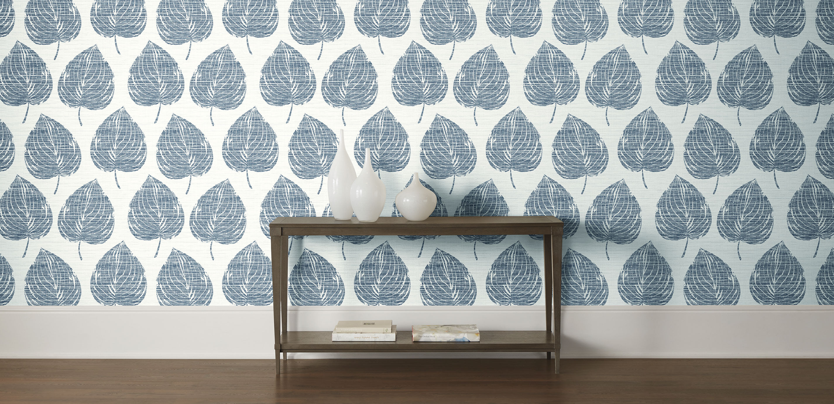 Fanning Leaf Textured Wallpaper_1