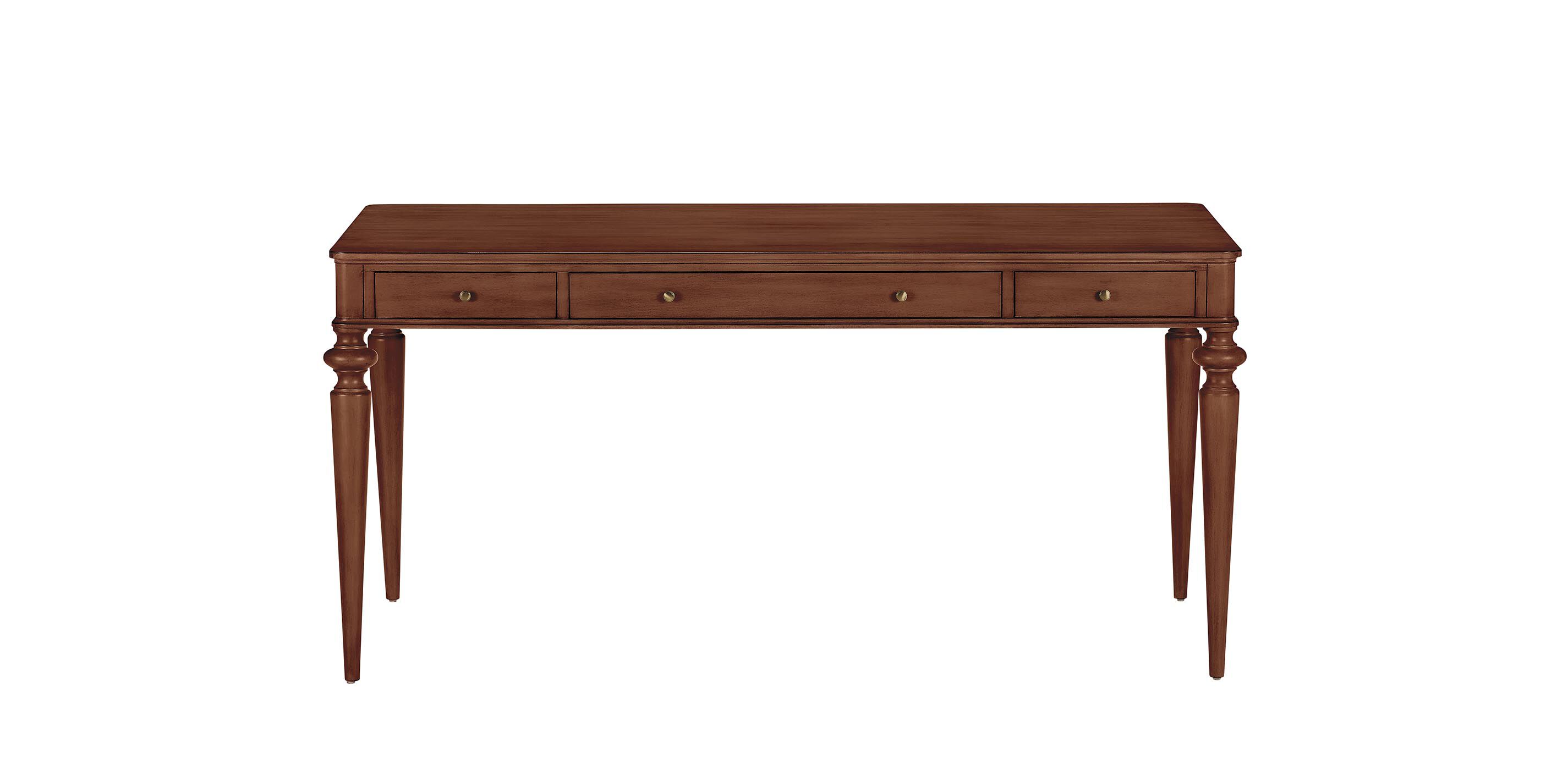 Custom Rounded-Corner Home Office Desk