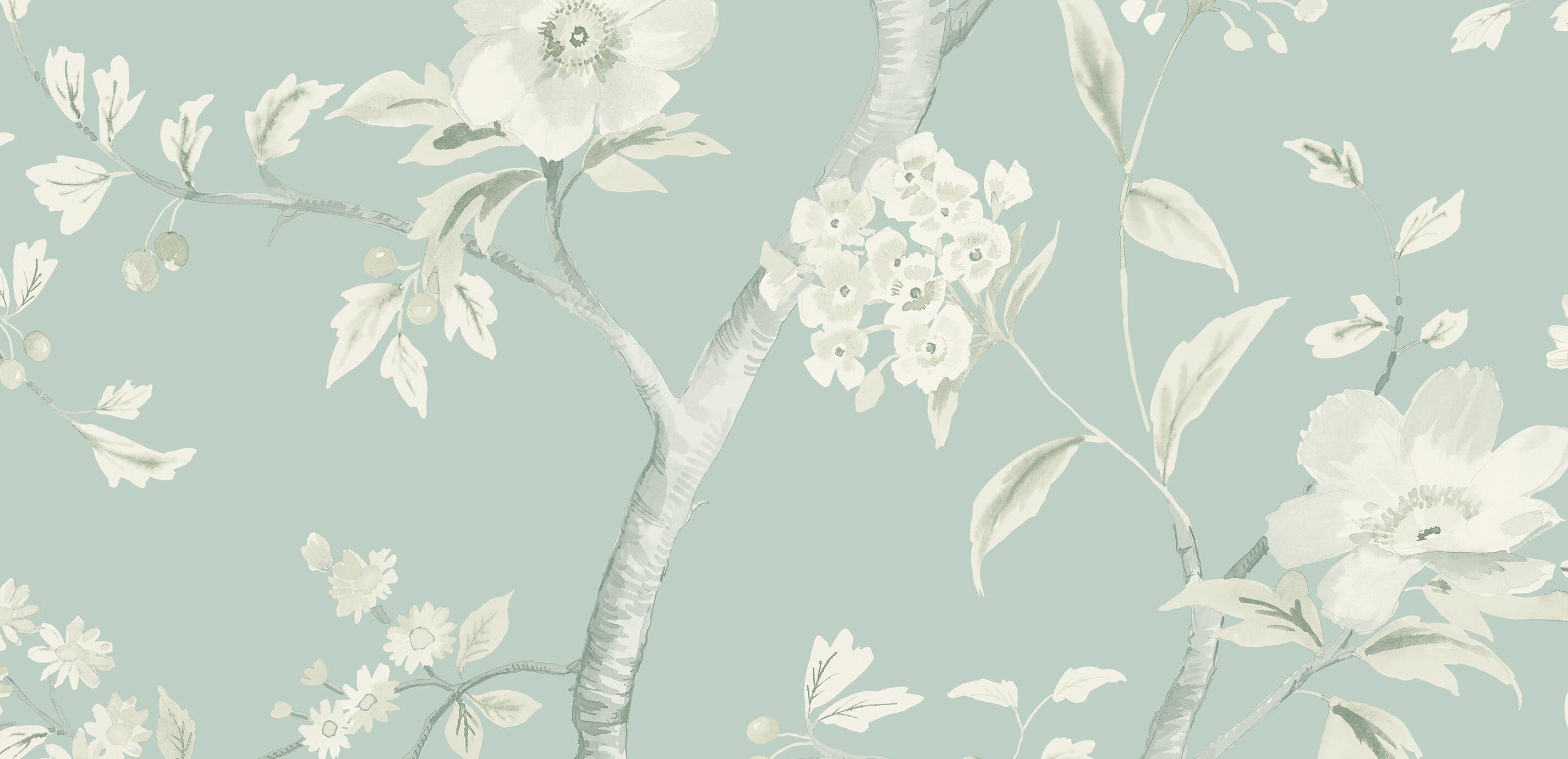 Jasmine Floral Wallpaper