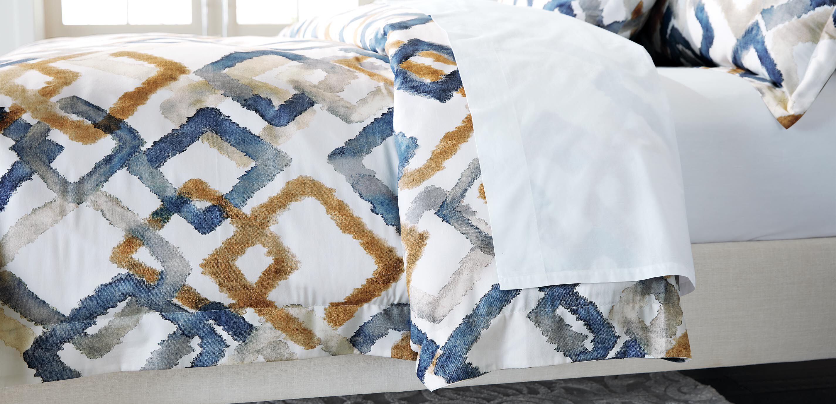 Geo Multi Duvet Cover and Shams Set_3