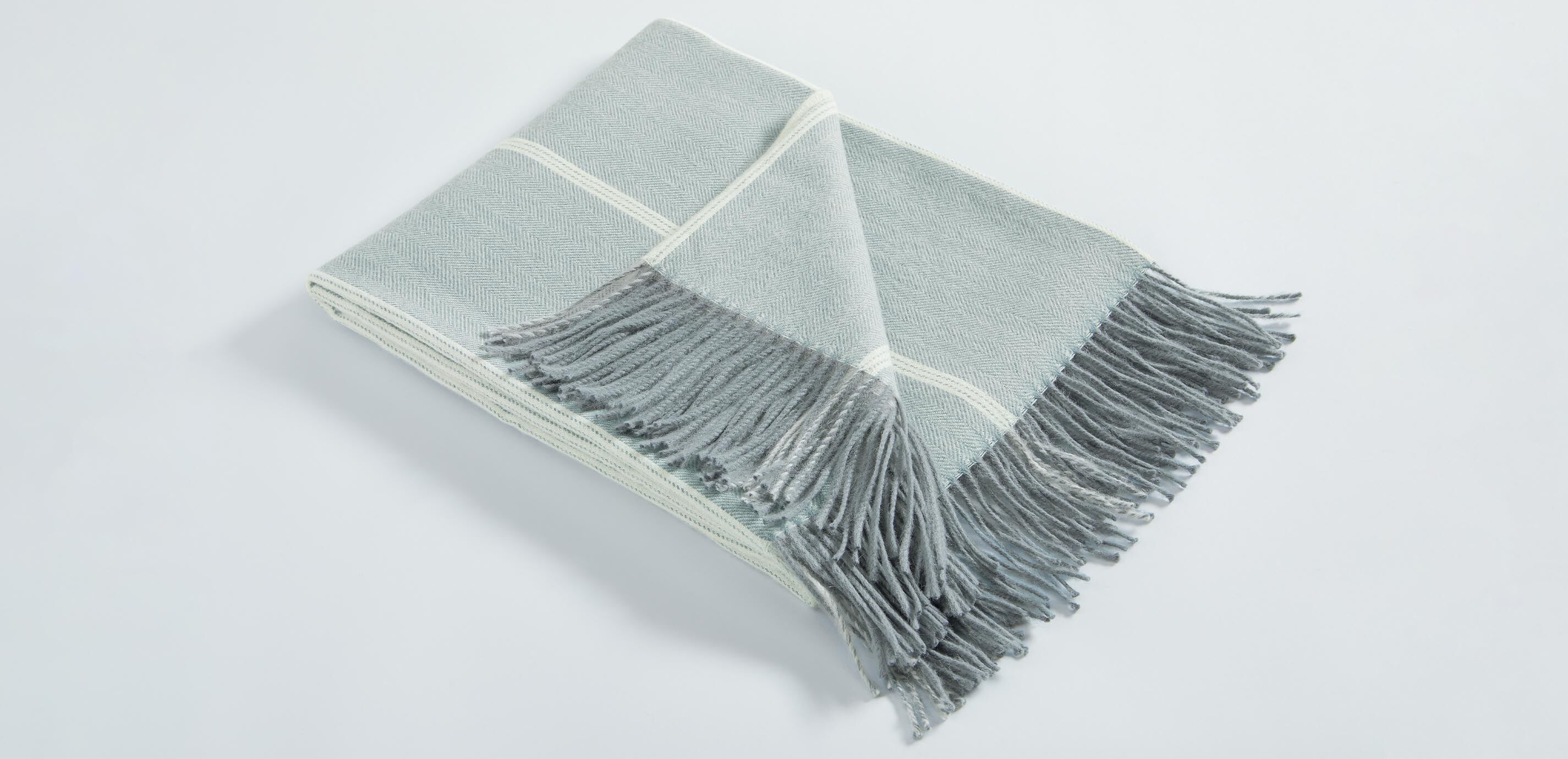 Herringbone Stripe Alpaca Throw_1