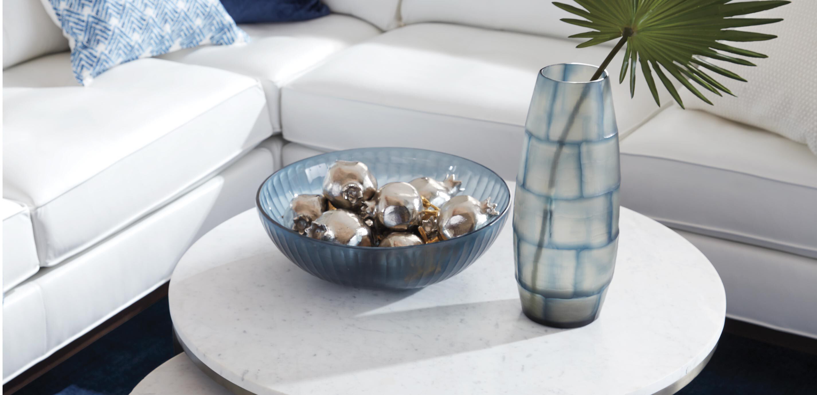 Afina Blue Glass Bowl_5