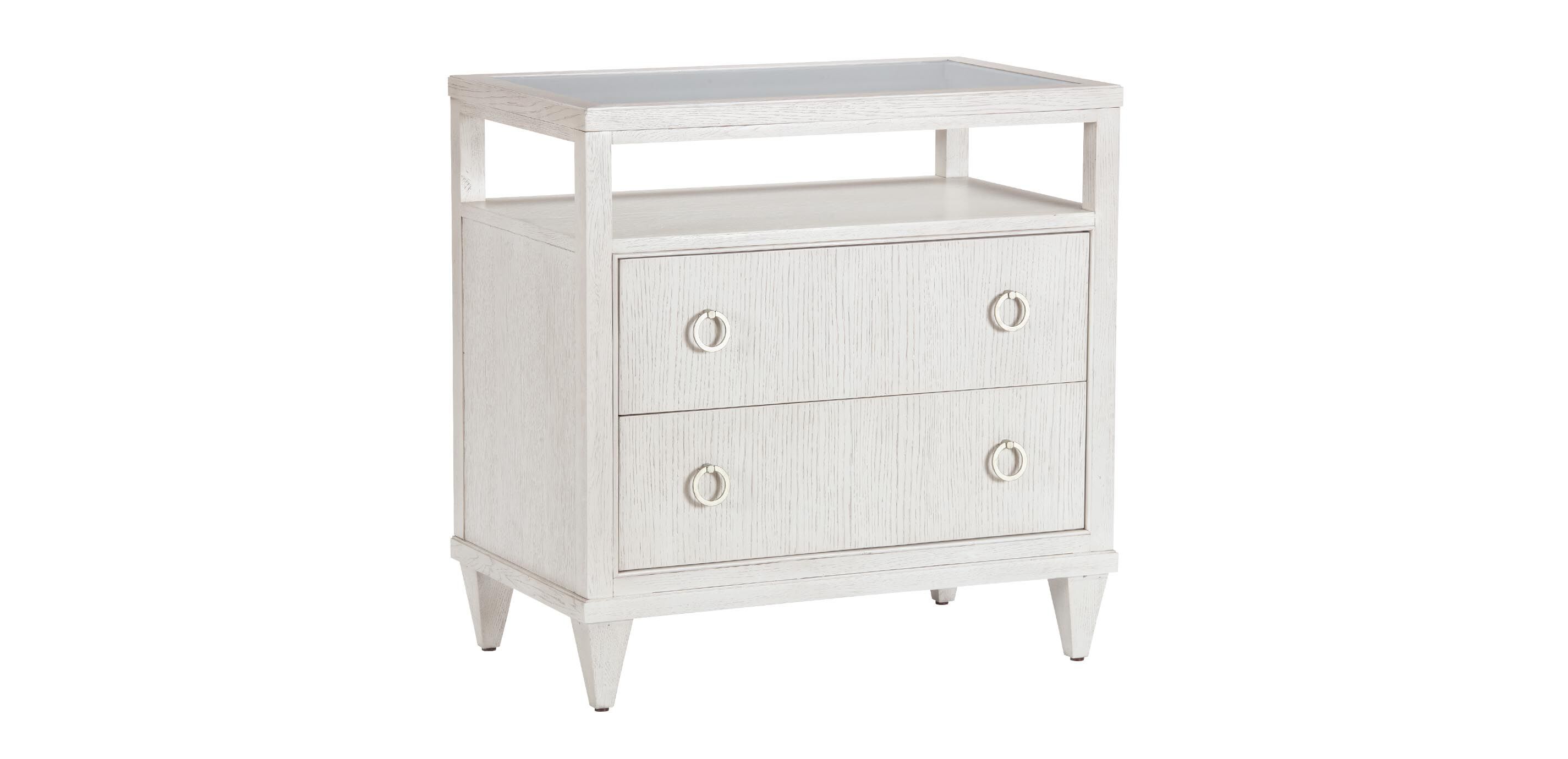 Heston Oak Glass-Top Night Table_2
