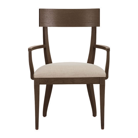Klismos Oak Armchair, Chestnut image