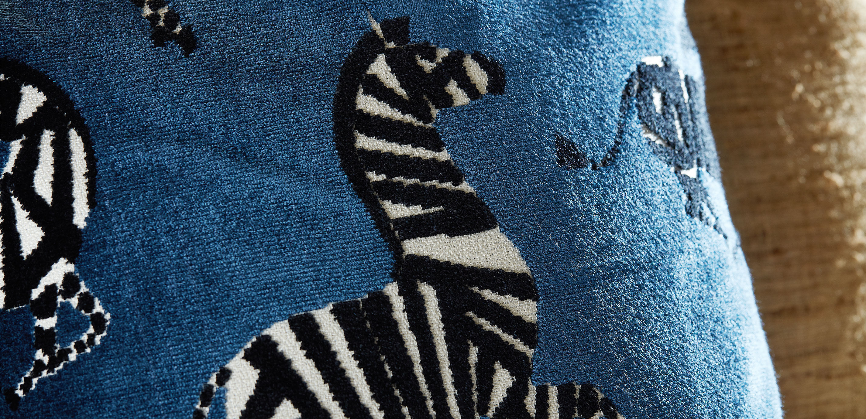 Velvet Zebra Pillow_1