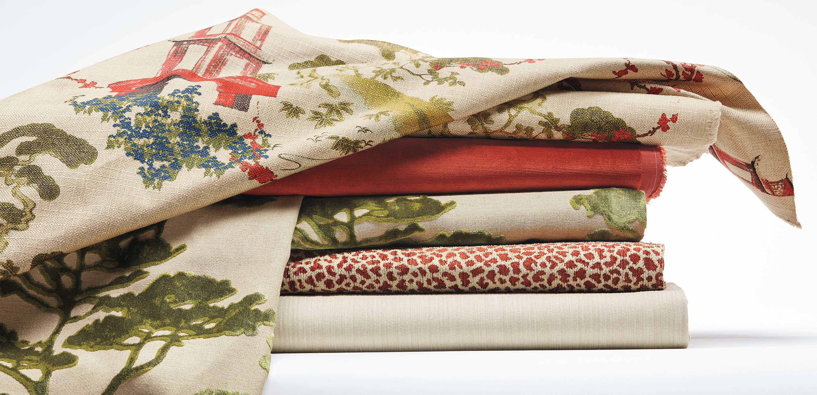 Sylvie Cayenne Fabric By the Yard_2