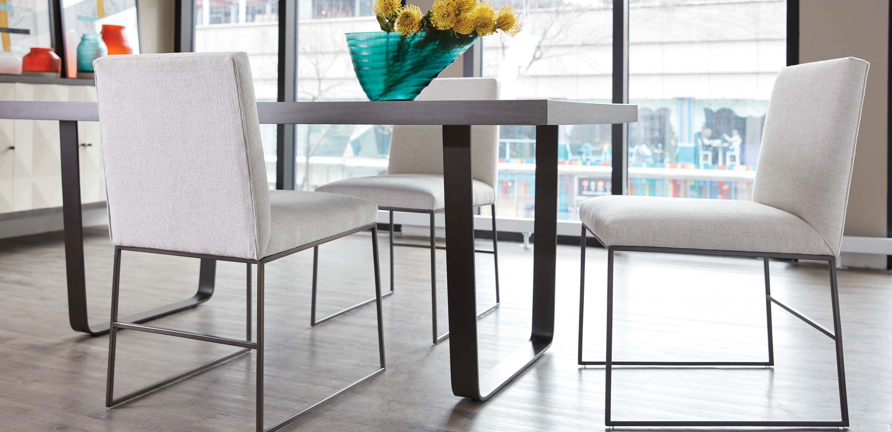 Jewel Metal Base Dining Chair_3