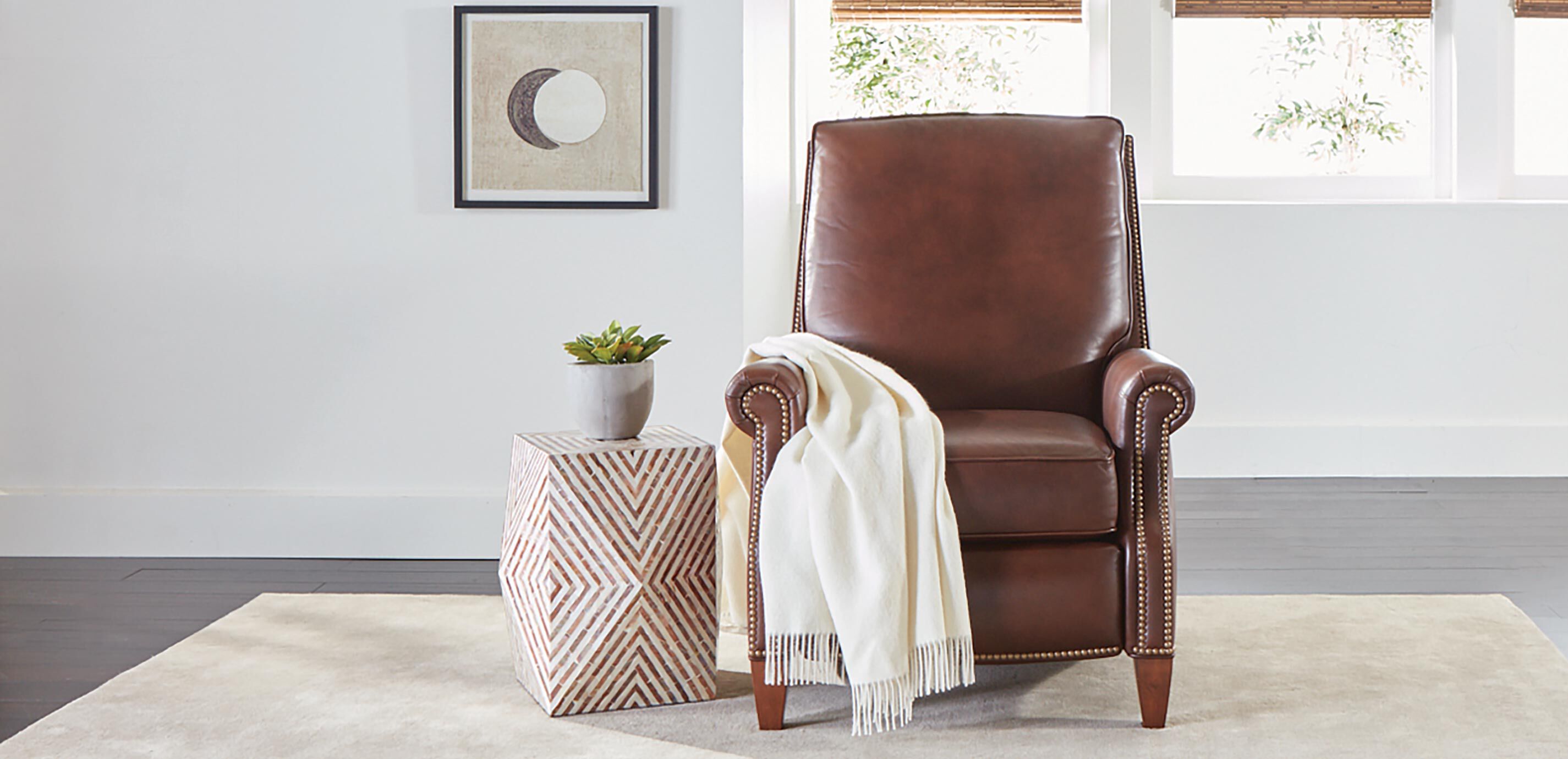 Colburn Leather Recliner, In Stock_5