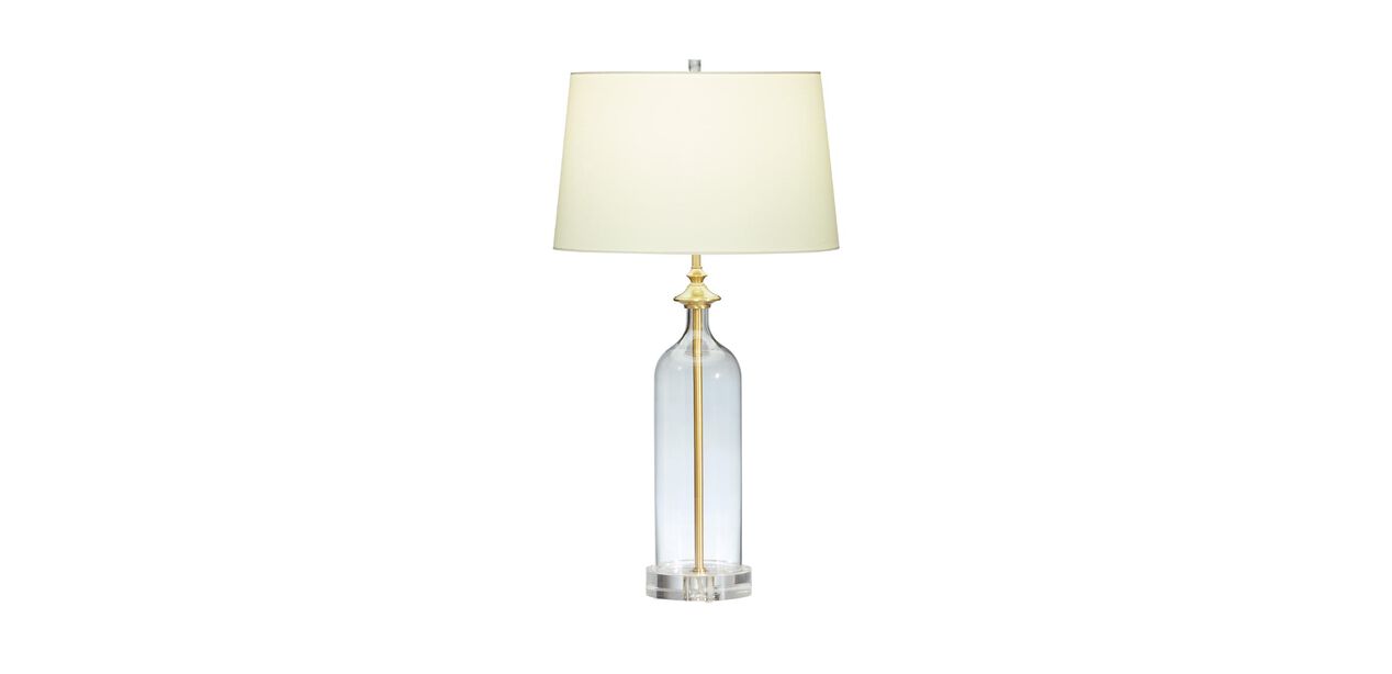 Nolan Small Clear Glass Table Lamp Ethan Allen