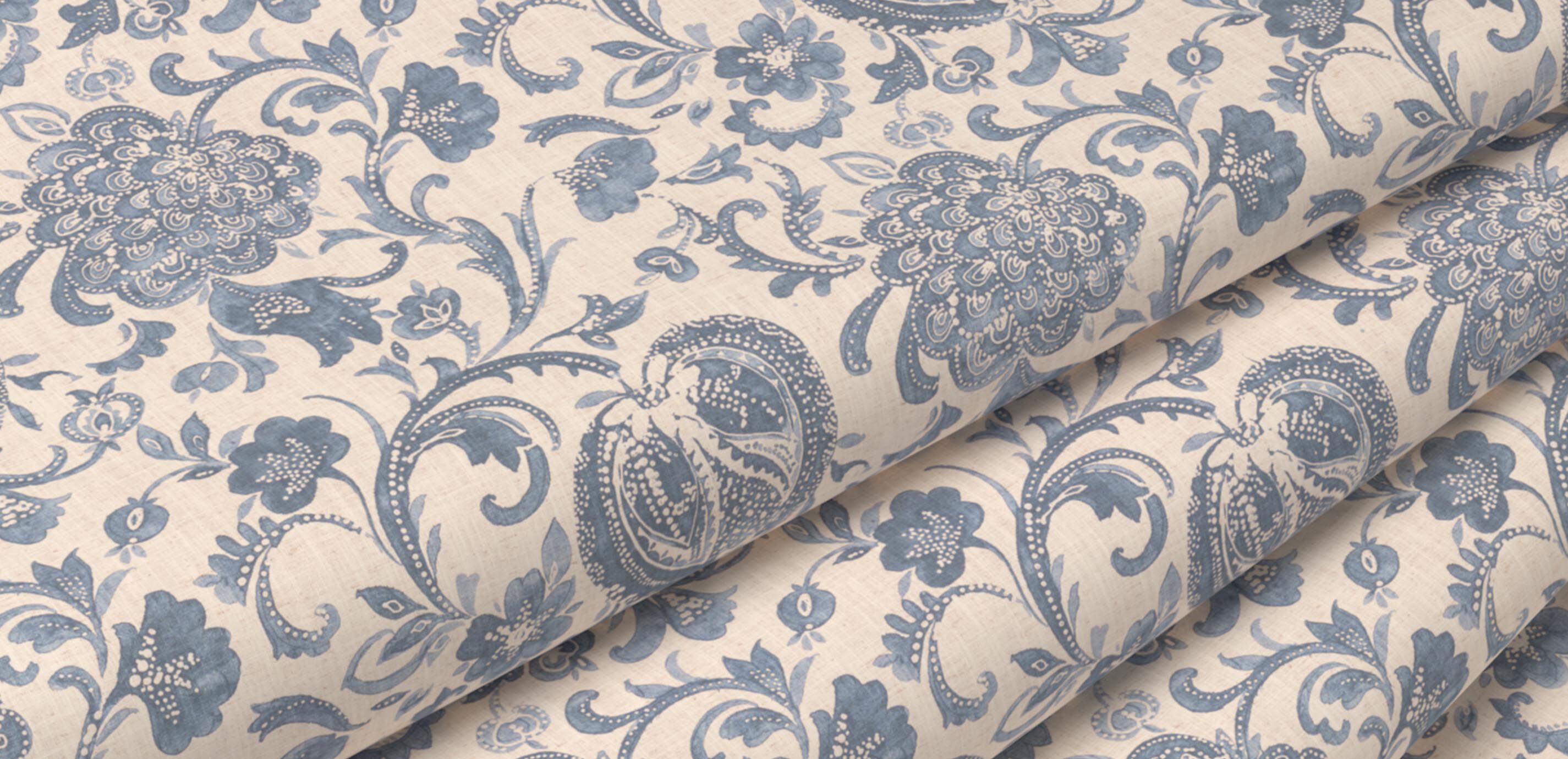 Eryn Navy Fabric By the Yard_1