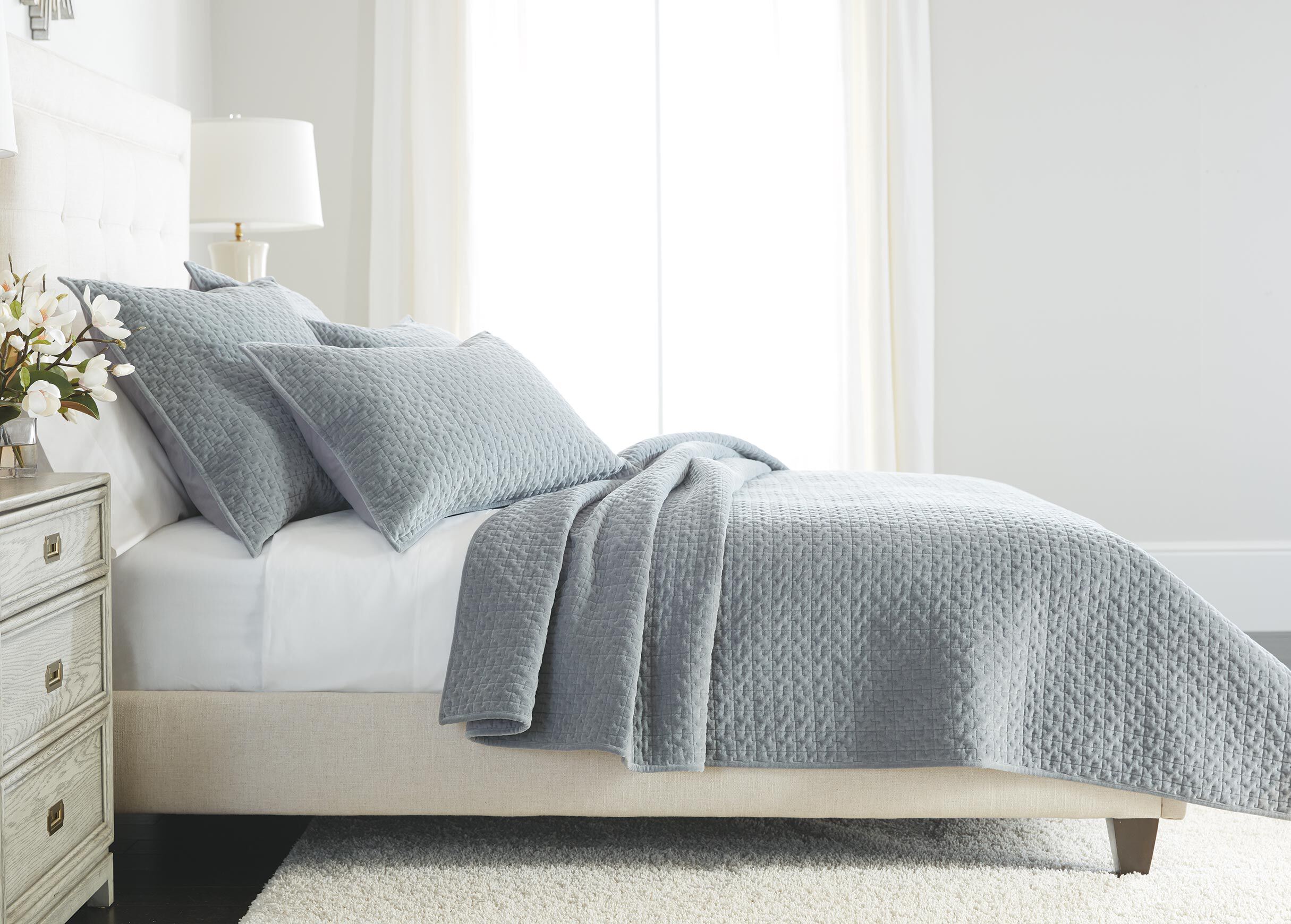 Salena Velvet Shams, Slate_1