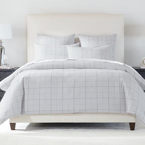 Plaid Flannel Duvet Cover and Shams Set image
