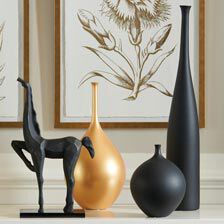 Issa Tall Black Vase Product Tile Hover Image 431802