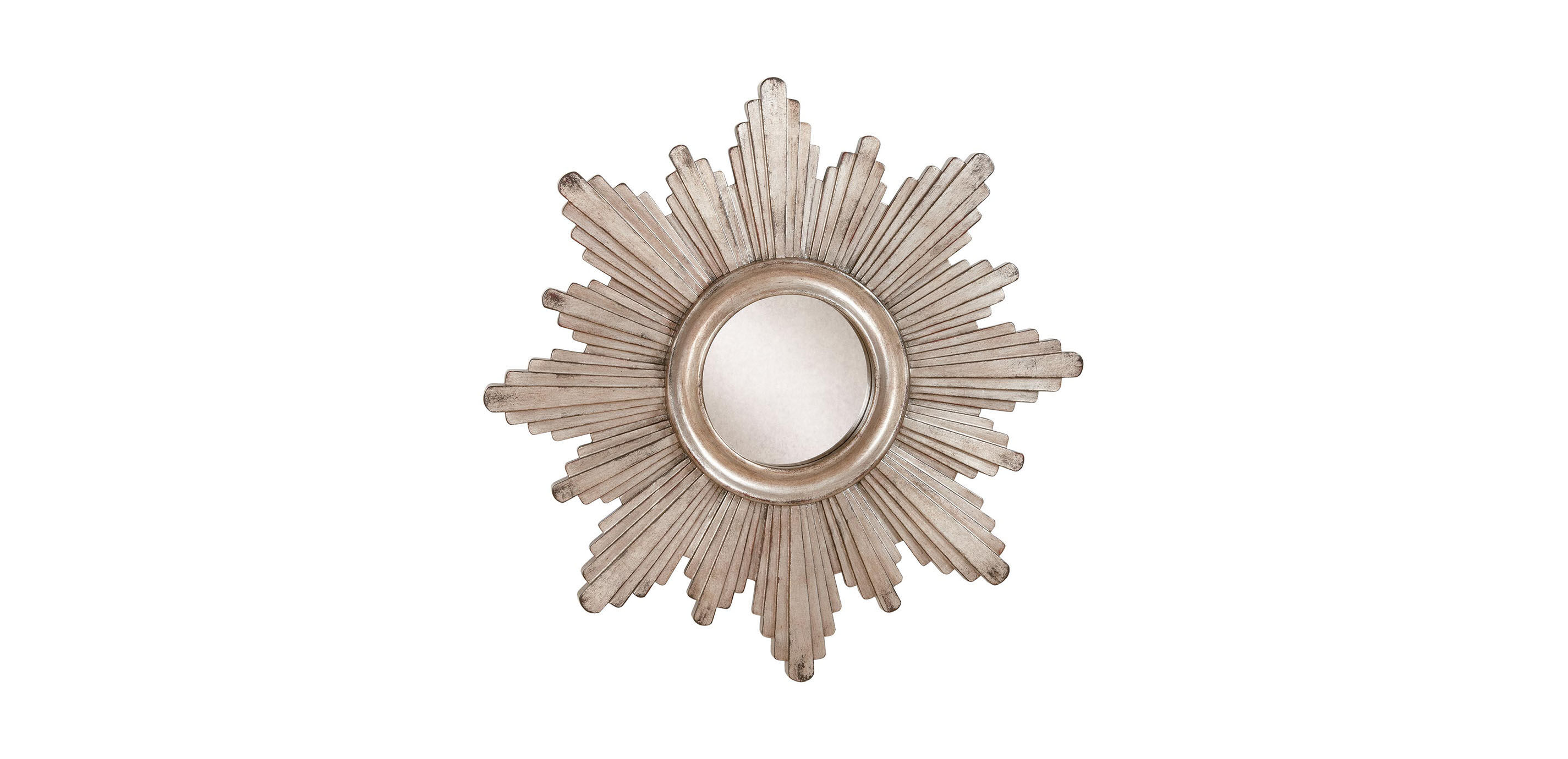26" Silver Sunburst Mirror